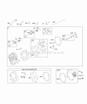 Cylinder Head Diagram and Parts List for  Briggs and Stratton Engine